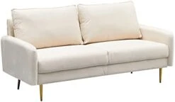 INSTORY Velvet Sofa Set Modern Sofa & Loveseat Set 2 Piece Tufted Couch Set With Metal Legs For Living Room, Office, Bedroom - Ginger 26 INSTORY Velvet Sofa Set Modern Sofa & Loveseat Set 2 Piece Tufted Couch Set With Metal Legs For Living Room, Office, Bedroom - Ginger -Amazon Store 31pecFiKAZL. AC 1