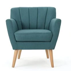 Christopher Knight Home Merel Mid Century Modern Fabric Club Chair, Dark Teal/Natural 10 Christopher Knight Home Merel Mid Century Modern Fabric Club Chair, Dark Teal/Natural -Amazon Store 31pl1vmX0ZL