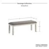 Lexicon Saratoga Dining Bench, Antique White 2 Lexicon Saratoga Dining Bench, Antique White -Amazon Store 31plgq0Co6L