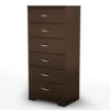 South Shore Step One 6-Drawer Lingerie Chest, Chocolate -Amazon Store 31pmvEaVhKL