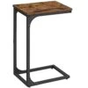 VASAGLE C-Shaped End Table, Small Side Table For Couch, Sofa Table With Metal Frame For Living Room, Bedroom, Bedside, Rustic Brown And Black 1 VASAGLE C-Shaped End Table, Small Side Table For Couch, Sofa Table With Metal Frame For Living Room, Bedroom, Bedside, Rustic Brown And Black -Amazon Store 31q0Y5rE5GL