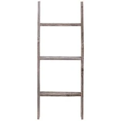 3' Reclaimed Barnwood Rustic Ladder