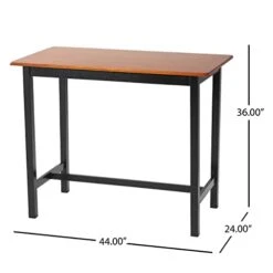 Christopher Knight Home Pomeroy Wood Dining Set, 4-Pcs Set, Black -Amazon Store 31qYtpkPzjL