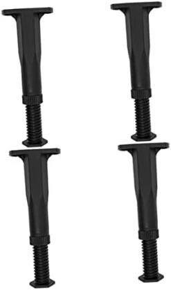 DOITOOL 4 Pcs Adjustable Furniture Feet Kitchen Cabinet Legs Furniture Legs Foot Of Bed Pp Water Proof Black -Amazon Store 31qZixFxKIL. AC