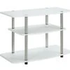 Convenience Concepts Designs2Go 3-Tier TV Stand, White -Amazon Store 31qpWGHZANL