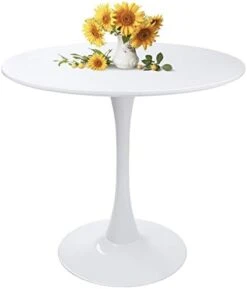 Modern Round Dining Table White 31.5" With Pedestal Base In Tulip Design, Mid-Century Leisure Table For Kitchen Dining Room & Living Room 11 Modern Round Dining Table White 31.5" With Pedestal Base In Tulip Design, Mid-Century Leisure Table For Kitchen Dining Room & Living Room -Amazon Store 31rPdQ8TONL. AC