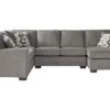 Roundhill Furniture Manisa Sectional, Camelot Blackstone
