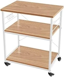 AZL1 Life Concept Rack Utility Microwave Oven Stand Workstation Shelf, 23.7inch Movable 3 Tier Kitchen Cart,Light Walnut 16 AZL1 Life Concept Rack Utility Microwave Oven Stand Workstation Shelf, 23.7inch Movable 3 Tier Kitchen Cart,Light Walnut -Amazon Store 31ri2QBKAwL. AC