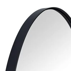 TEHOME Black Oval Bathroom Mirror 20x40'' Pill Shaped Oblong Vanity Mirror Metal Framed Capsule Mirror For Wall In Stainless Steel Rounded Rectangular Mirrors For Wall Mounted -Amazon Store 31rvDMEVEZL
