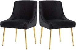 Guyou Kitchen & Dining Room Chairs Set Of 6, Black Velvet Dining Chairs Upholstered Accent Chairs Side Chairs For Kitchen Dining Room Living Room Bedroom (Black) 29 Guyou Kitchen & Dining Room Chairs Set Of 6, Black Velvet Dining Chairs Upholstered Accent Chairs Side Chairs For Kitchen Dining Room Living Room Bedroom (Black) -Amazon Store 31rxaiTyHGL. AC