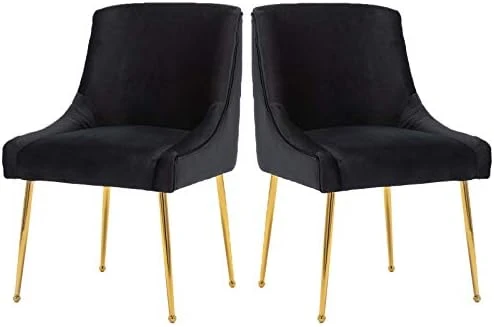 Guyou Kitchen & Dining Room Chairs Set Of 6, Black Velvet Dining Chairs Upholstered Accent Chairs Side Chairs For Kitchen Dining Room Living Room Bedroom (Black) 15 Guyou Kitchen & Dining Room Chairs Set Of 6, Black Velvet Dining Chairs Upholstered Accent Chairs Side Chairs For Kitchen Dining Room Living Room Bedroom (Black) - Image 13