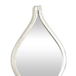 Deco 79 Metal Slim Stacked Chain 5 Layer Wall Mirror With Tear Drop Pattern And Foil Detailing, 7" X 1" X 58", Silver -Amazon Store 31s0CYTPY1S