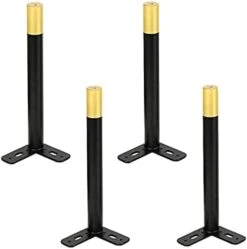 BOCNYC Furniture Legs，4Pcs Metalniture Replacement Feet, Adjustable Height 10Mm/0.4In, For Cabinet Corner Sofa Couch Bed Coffee Table, Tv Cupboard/17Cm/6.7In,30cm/11.8in