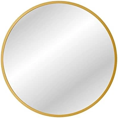 X Home 36-Inch Black Round Mirror With Metal Frame, Modern Circle Wall Mirror For Bathroom, Home Decor - Wall Mounted 7 X Home 36-Inch Black Round Mirror With Metal Frame, Modern Circle Wall Mirror For Bathroom, Home Decor - Wall Mounted - Image 5