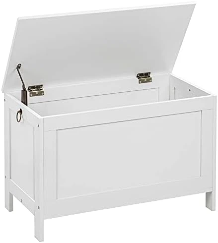 HOOBRO Storage Chest, Retro Toy Box Organizer With Safety Hinge, Entryway Storage Bench Supports 220 Lb, 29.9 X 15.7 X 18.9 Inches, Toy Chest, Wooden Look, Easy Assembly, Rustic Brown BF75CW01G1 9 HOOBRO Storage Chest, Retro Toy Box Organizer With Safety Hinge, Entryway Storage Bench Supports 220 Lb, 29.9 X 15.7 X 18.9 Inches, Toy Chest, Wooden Look, Easy Assembly, Rustic Brown BF75CW01G1 - Image 7