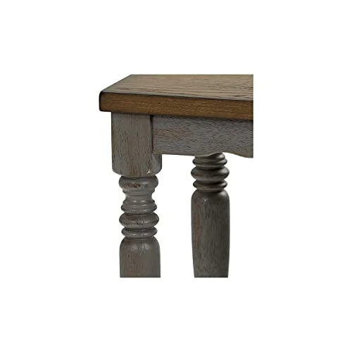 Progressive Furniture Midori Counter Table, 59" W X 30" W X 36" H, Oak/Brushed Gray 4 Progressive Furniture Midori Counter Table, 59" W X 30" W X 36" H, Oak/Brushed Gray - Image 2