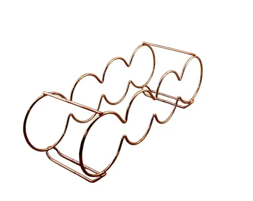 Dependable Industries Inc. Essentials Rose Gold Stackable Table Top Wine Rack - Holds Up To 7 Bottles And Keeps Wine Horizontal To Prevent Oxidation - Perfect For Wine Enthusiasts And Home Decor 7 Dependable Industries Inc. Essentials Rose Gold Stackable Table Top Wine Rack - Holds Up To 7 Bottles And Keeps Wine Horizontal To Prevent Oxidation - Perfect For Wine Enthusiasts And Home Decor - Image 5