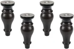 FarBoat 4Pcs 3-1/8" Height Classical Wood Furniture Legs Bun Feet Sofa Coach Feet Replacement For Coffee Table Cabinet TV Stand Chair Dresser -Amazon Store 31t1Zg6XYuL. AC