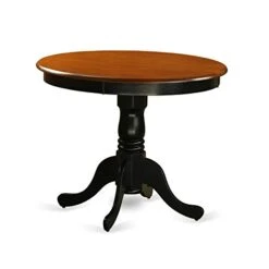 East West Furniture Dinner ANT-BLK-TP Wooden Dining Table With Cherry Round Tabletop And 36 X 29.5-Black Finish, 36-Inch & NFC-BCH-W Dining Chairs, Set Of 2 19 East West Furniture Dinner ANT-BLK-TP Wooden Dining Table With Cherry Round Tabletop And 36 X 29.5-Black Finish, 36-Inch & NFC-BCH-W Dining Chairs, Set Of 2 -Amazon Store 31t27QqDsvL 2