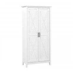 Bush Furniture Key West Kitchen Pantry Cabinet, Pure White Oak
