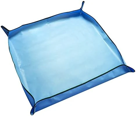 39 X 39 Inch Large Plant Repotting Mat Waterproof Transplanting Mat Pad For Indoor Gardening Succulent Foldable Potting Mat - Garden Mat (Blue) 7 39 X 39 Inch Large Plant Repotting Mat Waterproof Transplanting Mat Pad For Indoor Gardening Succulent Foldable Potting Mat - Garden Mat (Blue) - Image 5