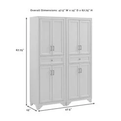 Maykoosh Tuscan Treats 2Pc Pantry Set Distressed White - 2 Pantries -Amazon Store 31ukbENGNpL