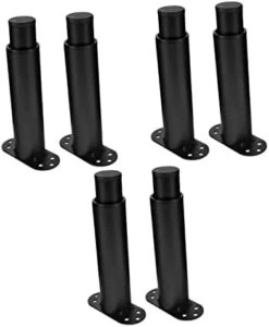 Homoyoyo 6 Pcs Bed Support Legs Holder Bedstead Black Cold Rolled Steel -Amazon Store 31ulvOM6QKL. AC
