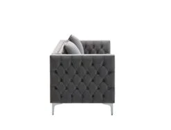 Lilola Home Lorreto Gray Velvet Sofa 19 Lilola Home Lorreto Gray Velvet Sofa -Amazon Store 31utmCcEh4L