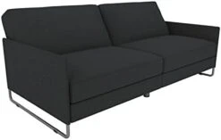 DHP Pembroke Convertible Futon Sofa Bed, Grey Linen -Amazon Store 31uysWTwjL. AC
