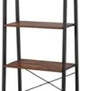 Moccha Four-Layer Shelf, Industrial Ladder Shelf, Rustic Storage Rack, Stable Display Shelf, Metal Frame Bookshelf, Free-Standing Flower Shelf, Ideal For Living Room, Garden, Office -Amazon Store 31vAaj3KhFL