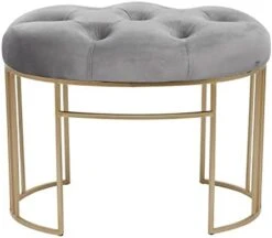 Deco 79 Metal Bench With Velvet Seat, 39" X 16" X 18", White 20 Deco 79 Metal Bench With Velvet Seat, 39" X 16" X 18", White -Amazon Store 31vAwBifZ4L. AC