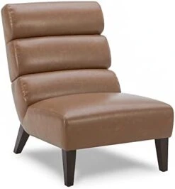 Watson & Whitely Modern Accent Chair, Armless Lounge Chair For Living Room And Bedroom, Fabric Upholstered Chair With Solid Wooden Legs, Grey (Multi-Colored) -Amazon Store 31vdLjSFL. AC