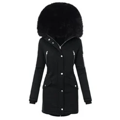 Women's Camouflage Coat Jacket Warm Hooded Coat Jacket Outwear Fur' Lined Lightweight Jacket Zipper Pockets