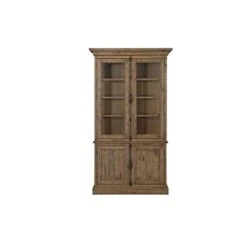 Magnussen Willoughby China Cabinet In Weathered Barley