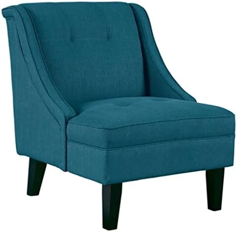 Signature Design By Ashley Clarinda Contemporary Tufted Wingback Accent Chair, Blue 11 Signature Design By Ashley Clarinda Contemporary Tufted Wingback Accent Chair, Blue - Image 9