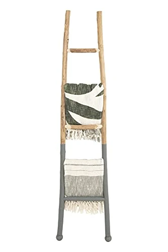 Creative Co-Op Decorative Wood Ladder Misc Furniture, Dark Grey 6 Creative Co-Op Decorative Wood Ladder Misc Furniture, Dark Grey - Image 4