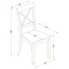 East West Furniture WHI-W Dining Chairs, BOC-BLK-W -Amazon Store 31wB4XD2LNL