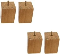 Heavy Duty Solid Wood Furniture Legs,Rubberwood Sofa Feet,Modern Wooden Replacement Feet,with M8 Threaded Rod,for Armchair Cabinet Couch TV Stand,Dining Table,Set Of 4 Wanhuowang ( Color : Walnut , Si -Amazon Store 31wTruNRkgL. AC 2
