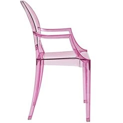 Modway Casper Modern Acrylic Stacking Kitchen And Dining Room Arm Chair In Pink - Fully Assembled 7 Modway Casper Modern Acrylic Stacking Kitchen And Dining Room Arm Chair In Pink - Fully Assembled -Amazon Store 31wYNx7krrS