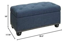 Convenience Concepts Designs4Comfort 7th Avenue Storage Ottoman, Blue Fabric 9 Convenience Concepts Designs4Comfort 7th Avenue Storage Ottoman, Blue Fabric -Amazon Store 31wf9nKcGZL
