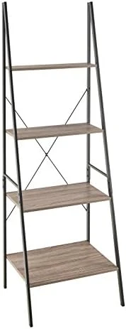 ClosetMaid 1316 4-Tier Wood Ladder Shelf Bookcase, Gray 6 ClosetMaid 1316 4-Tier Wood Ladder Shelf Bookcase, Gray - Image 4