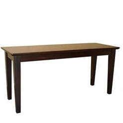 Pemberly Row Shaker Styled Bench In Rich Mocha