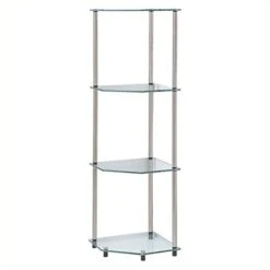 Home Square (Set Of 2) 4 Tier Corner Shelf