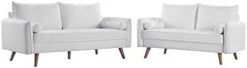Modway Revive Upholstered Fabric Sofa And Loveseat Set, Beige -Amazon Store 31yALnaynlL. AC