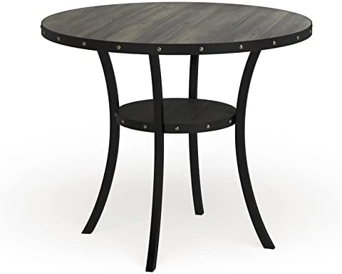 Roundhill Furniture Biony Collection Counter Height Dining Table, Round 6 Roundhill Furniture Biony Collection Counter Height Dining Table, Round - Image 4