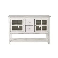 Walker Edison Charlotte Classic Glass Door Storage Buffet, 52 Inch, Antique White 7 Walker Edison Charlotte Classic Glass Door Storage Buffet, 52 Inch, Antique White -Amazon Store 31z4Ry1kgxL