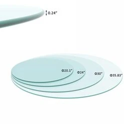 GENERIC 30" Round 1/4" Inch Thick Tempered Glass Table Top - Pencil Polish Edge -Amazon Store 31zCl194O0L