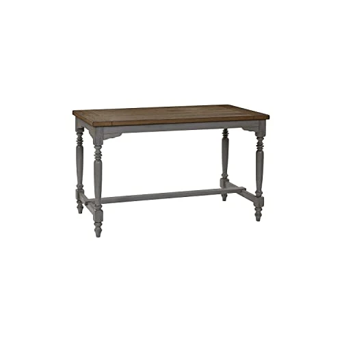 Progressive Furniture Midori Counter Table, 59" W X 30" W X 36" H, Oak/Brushed Gray 3 Progressive Furniture Midori Counter Table, 59" W X 30" W X 36" H, Oak/Brushed Gray