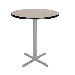 OEF Furnishings OEF Café Table, 30" Height, Grey Nebula/Black Frame -Amazon Store 31zmIR2DKkL