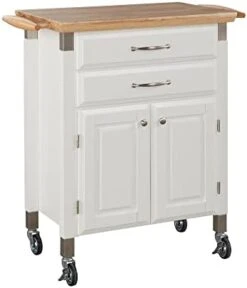 Home Styles Black Dolly Madison Prep And Serve Kitchen Cart With Natural Top, Locking Casters, Two Drawers, Two Storage Cabinets -Amazon Store 31zoNRz3VdL. AC